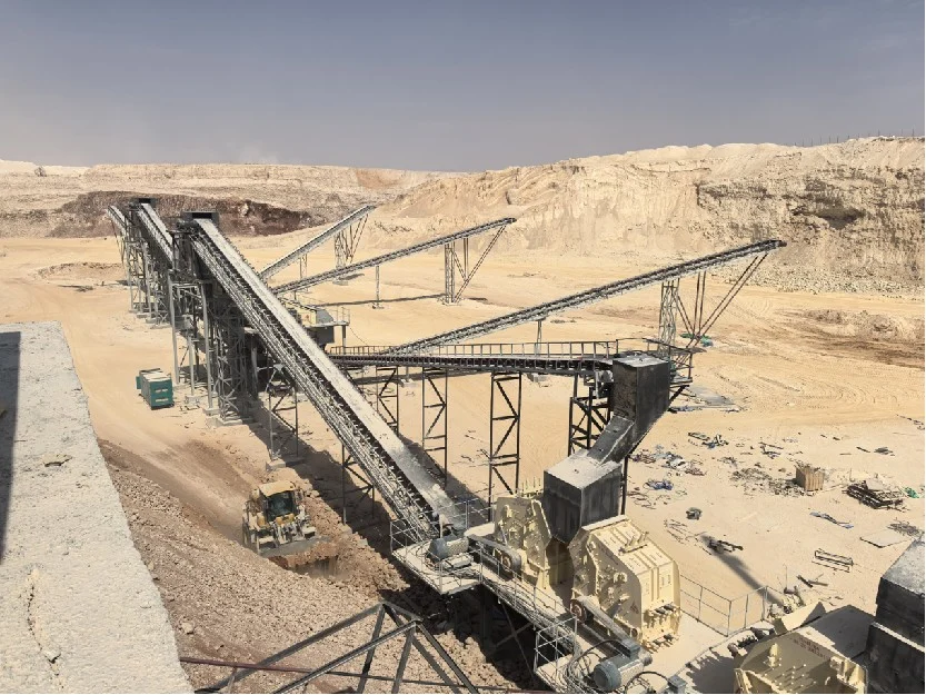 Desert crushing plant in Saudi Arabia