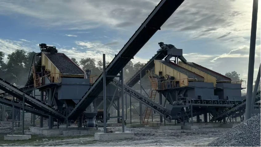 Tropical aggregate production line in Vietnam