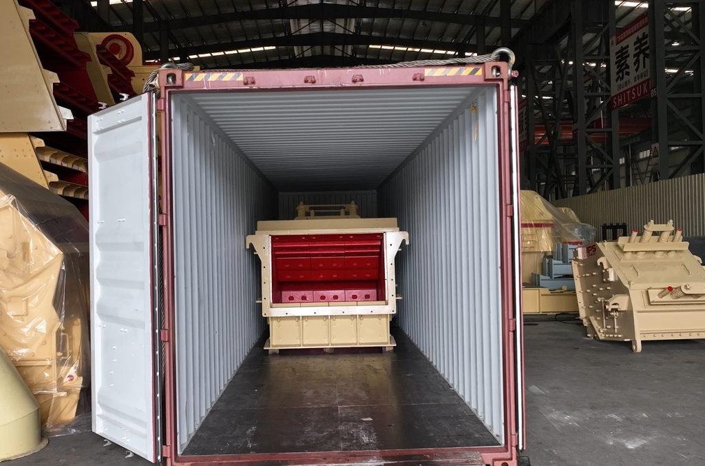 PFG impact crusher prepared in container for Algerian mining and aggregate production