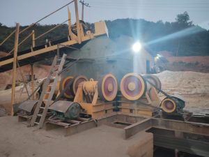 Old granite crushing line in Guinea before Leimeng upgrade